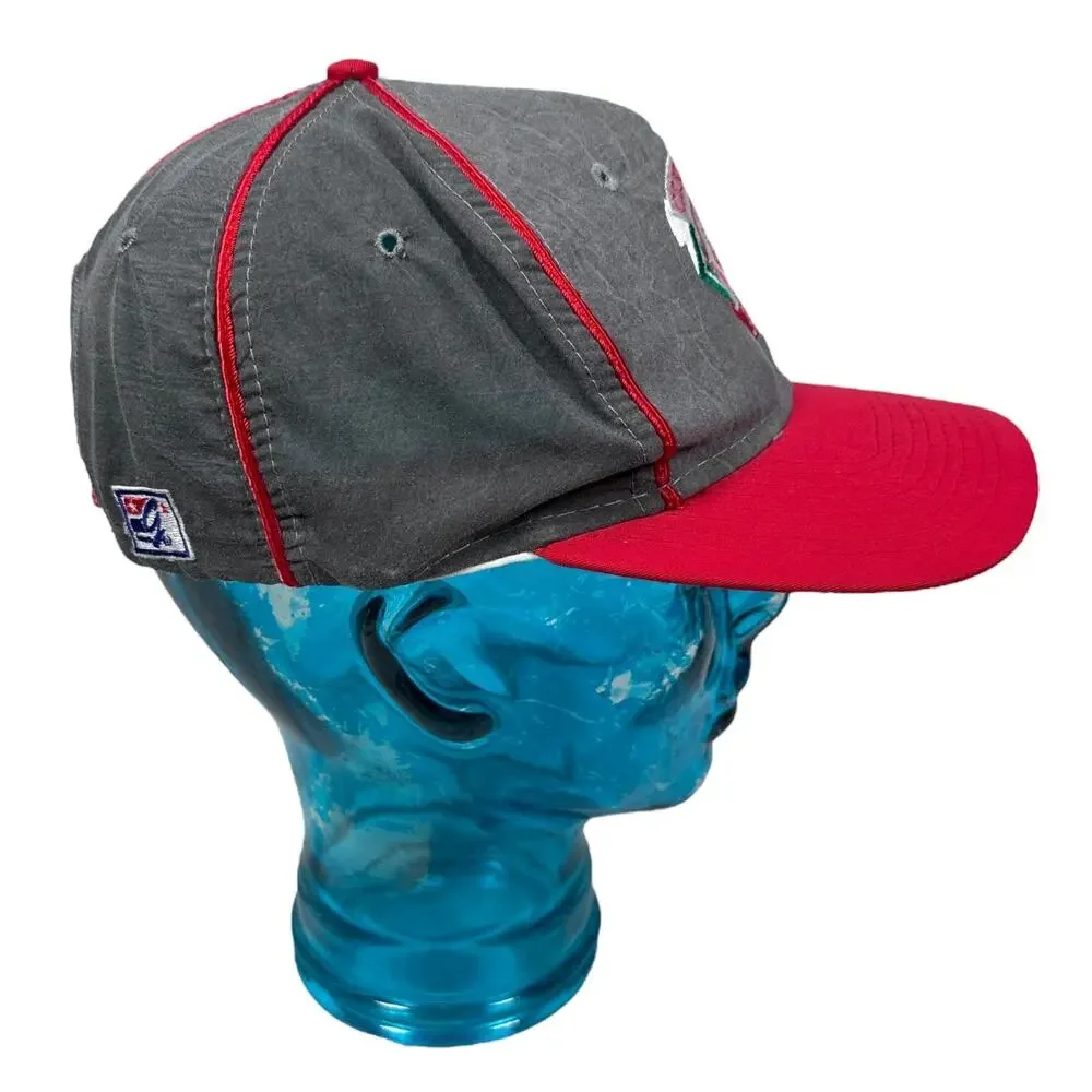 Vintage The Game Cincinnati Reds Snapback Hat Baseball Cap OS Gray Red‎ 90s